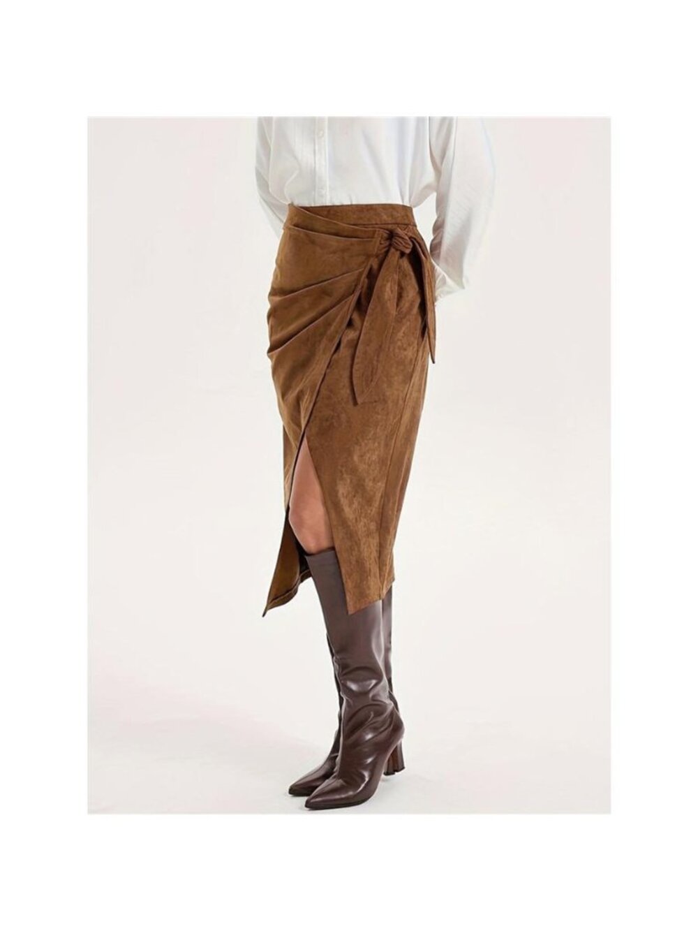 Wrap Midi Skirt